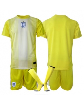 Billige Fotballdrakt England Keeper Replika Bortedraktsett Barn VM 2026 Kortermet (med bukser)